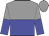 grey and blue halved horizontally, halved sleeves