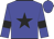 blue, black star, black armlets on sleeves