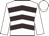 White, Brown chevrons, White sleeves and cap