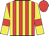 Red and yellow stripes, yellow sleeves, red armlets, red cap