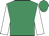 Emerald green, white sleeves