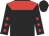 Black, red yoke, red stars on sleeves
