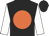 Black, orange ball, white sleeves
