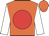 Orange, red ball, white sleeves