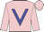 Pink, blue 'v'