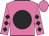 Hot pink, black disc, black diamonds on sleeves
