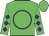 Lime, purple circle, purple diamonds on sleeves