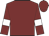 Maroon, white bars on sleeves