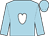Light blue, white heart