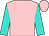 pink, turquoise sleeves