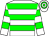 white, green hoops