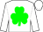 White, green shamrock