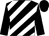 Black and white diagonal stripes