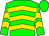 Green, gold chevrons