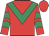 Red, emerald green chevron, emerald green chevrons on sleeves, red cap