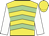 Yellow & light green chevrons, white sleeves, yellow cap