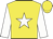 Yellow, white star, white sleeves, yellow cap