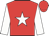Red, white star, white sleeves