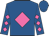 Royal blue, hot pink diamond, hot pink diamonds on sleeves