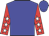 Blue, white star with red 'b', red sleeves with white stars