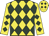 Yellow, hunter green diamonds, hunter green diamonds on sleeves