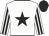 White, black star, black stripes on sleeves, black cap
