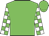 Green, white circled 'n', white blocks on sleeves, green cap