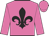 Hot Pink, Black Fleur-de-Lys, Black